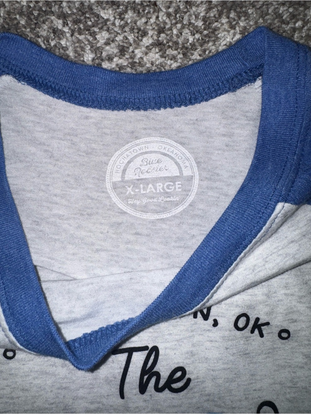 The Blue Rooster Raglan Tee - Blue/Gray - Picture 2 of 2